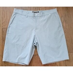 Travis Mathew Men's Gray Golf Stretchy Performance Shorts‎ Sz 34x10